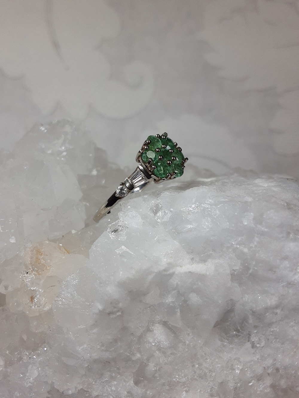 925 emerald ring. - Picture 4 of 6